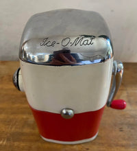 Load image into Gallery viewer, Ice-O-Mat hand cranked mid century ice crusher