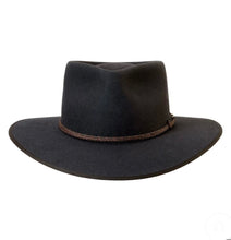 Load image into Gallery viewer, Akubra Cattleman Pure Fur Felt - Wide Brim Fedora - Graphite