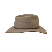 Load image into Gallery viewer, Akubra Cattleman Pure Fur Felt Wide Brim Fedora Bran 53cm