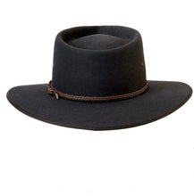Load image into Gallery viewer, Akubra Cattleman Pure Fur Felt - Wide Brim Fedora - Graphite