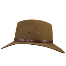 Load image into Gallery viewer, Akubra Coober Pedy Fedora with Opal - Khaki