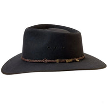 Load image into Gallery viewer, Akubra Cattleman Pure Fur Felt - Wide Brim Fedora - Graphite