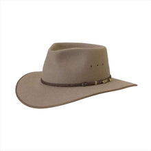 Load image into Gallery viewer, Akubra Cattleman Pure Fur Felt Wide Brim Fedora Bran 53cm