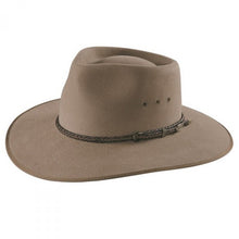 Load image into Gallery viewer, Akubra Cattleman Pure Fur Felt Wide Brim Fedora Bran 53cm