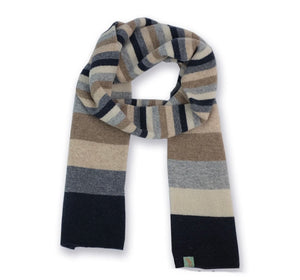 Otto and Spike - No.1 Scarf - Lambswool - made in Melbourne - Black/College Grey