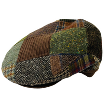 Load image into Gallery viewer, M by Flechet - Patchwork Flat Cap - Wool Blend - Marron Chestnut
