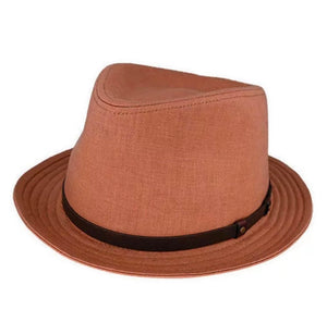 Linen Teardrop Trilby Spice Small - Last one