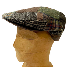 Load image into Gallery viewer, M by Flechet - Patchwork Flat Cap - Wool Blend - Marron Chestnut
