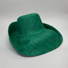 Load image into Gallery viewer, Madagascan Demi Capeline Woven Raffia Apple
