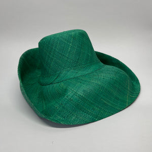 Madagascan Demi Capeline Woven Raffia Apple