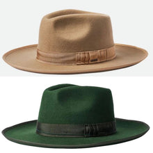 Load image into Gallery viewer, Brixton - Reno Fedora - Wool Felt - 2 Colours: Moss - S or Sand - XS
