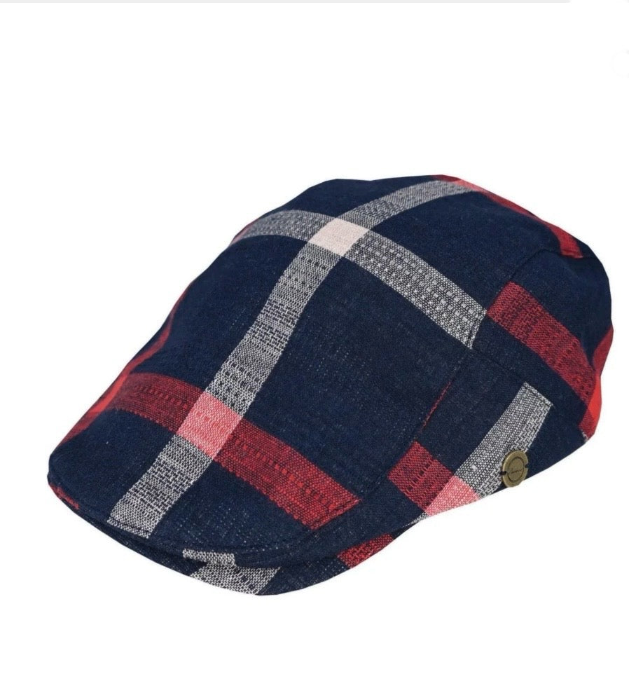 Cotton Plaid Ivy - Navy