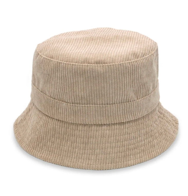 Indigo - Corduroy - Bucket Hat - Cream