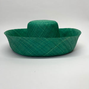 Madagascan Demi Capeline Woven Raffia Apple