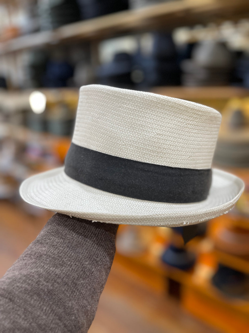 Panama Fine Weave Top hat - 55 cms