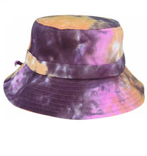 Load image into Gallery viewer, Tie Dye Bucket Hat - cotton Casual - hand dyed - each one is different.
