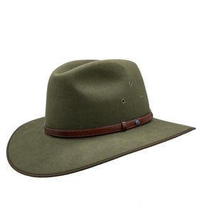 Akubra Coober Pedy Fedora with Opal Fern 54cm - last one