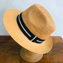 Load image into Gallery viewer, Boutique Imports - Crochet Crown Fedora - Panama Brisa #3 - Mid 6.5cms Brim - Natural or Putty
