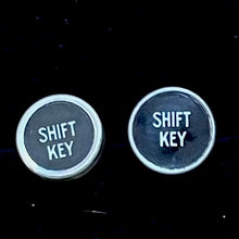 Load image into Gallery viewer, Typewriter Cuff links SHIFT Key - Black
