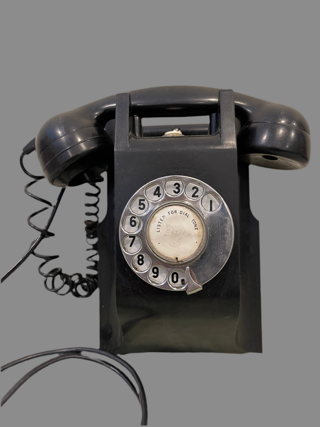 Vintage Bakelite C1940’s Rotary Dial Wall mounted Telephone