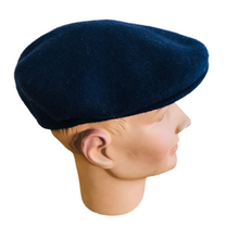 Load image into Gallery viewer, Luton Cheese Cutter Flat Cap Wool Felt - French Navy - S/M and M/L
