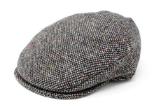 Load image into Gallery viewer, Hanna Hats of Donegal - Vintage Flat Cap - Irish Plain Wool Tweed - Granite Grey Salt and Pepper
