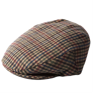 Failsworth - Norwich - Wool Blend Flat Cap - #244 Brown Red Mix