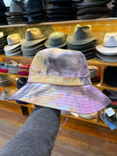 Load image into Gallery viewer, Tie Dye Bucket Hat - cotton Casual - hand dyed - each one is different.
