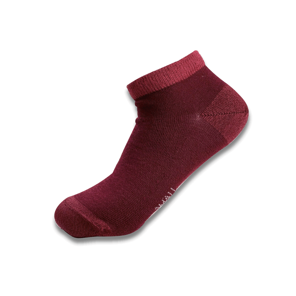 Humphrey Law - Ankle Socks - Fine Merino Wool - Burgundy