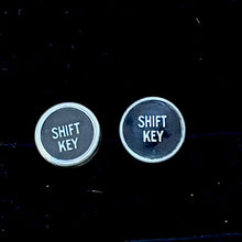Load image into Gallery viewer, Typewriter Cuff links SHIFT Key - Black
