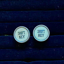 Load image into Gallery viewer, Typewriter Cuff links SHIFT Key - Ivory
