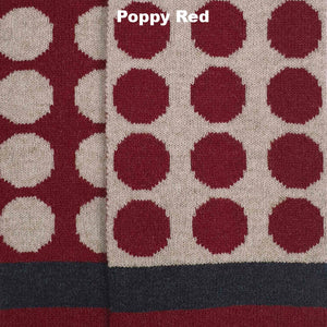 Velvet Scarf - Premium Australian Lambswool - Poppy Red