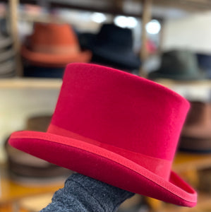 Classic Top Hat - Red - Size 59cm