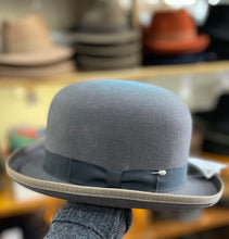 Load image into Gallery viewer, Capas Design - Wool Felt Bowler - grey - size Small
