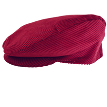 Load image into Gallery viewer, A Bedda Coppola - Piatto Flat Cap - Cotton Corduroy - Red
