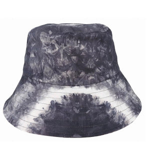 Tie Dye Hemp Bucket Hat - Grey