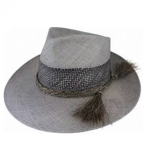 Teardrop Fedora - Cuenca #3 - 8cm Brim - 2 tone Cement  - Medium