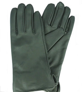 Classic Leather Gloves - Grey