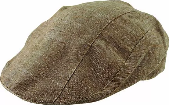 Avenel - Cotton Pattern Lined Ivy Cap - Brown
