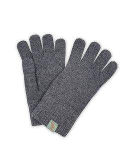 Full Finger Gloves by Otto & Spike - Lambswool - College Grey