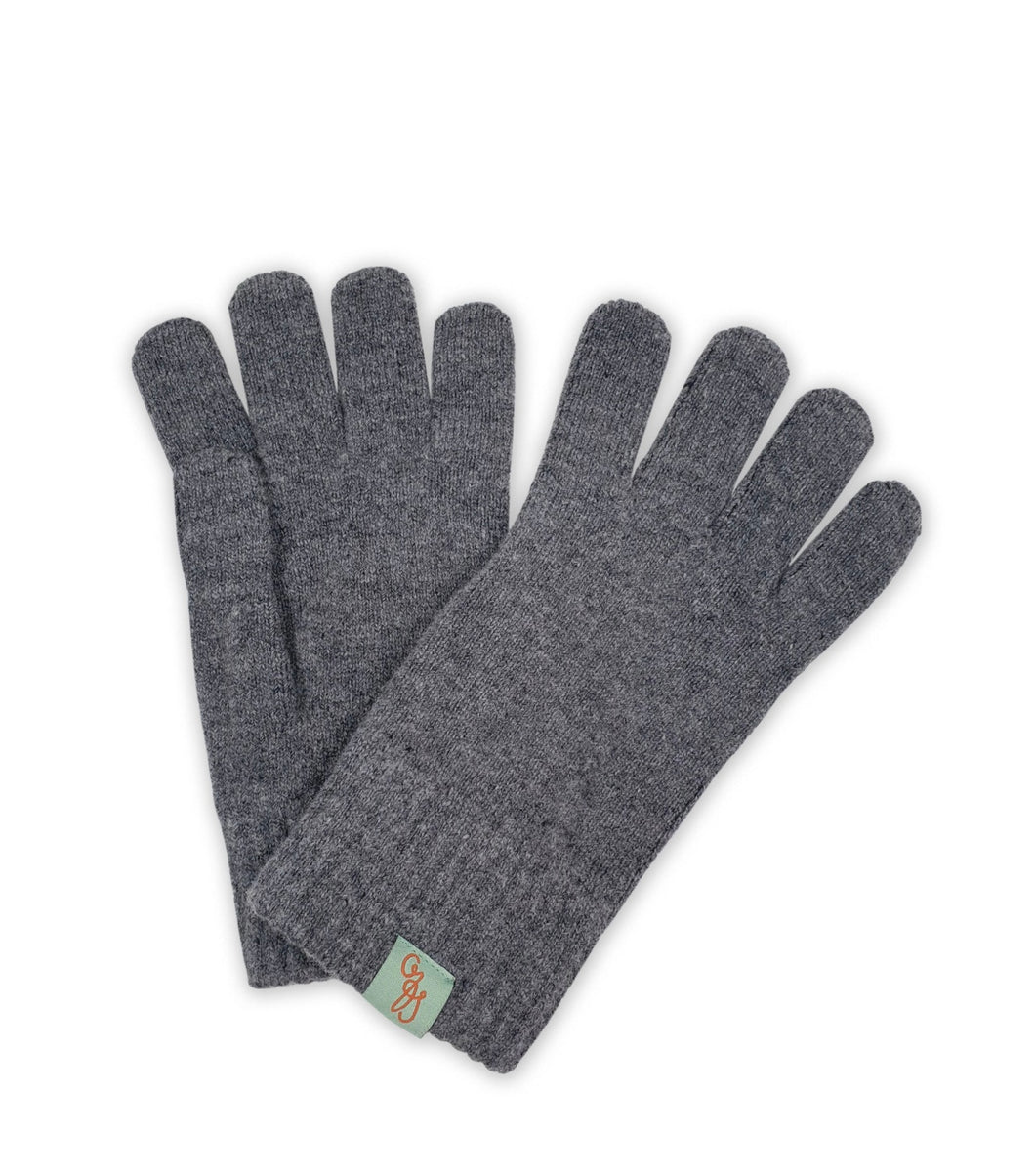 Full Finger Gloves by Otto & Spike - Lambswool - College Grey