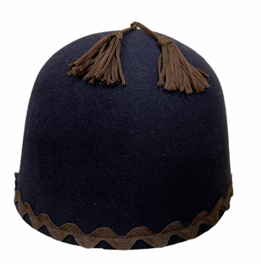 Fez Navy with Chocolate Accents