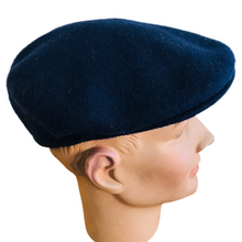 Load image into Gallery viewer, Luton Cheese Cutter Flat Cap Wool Felt - French Navy - S/M and M/L
