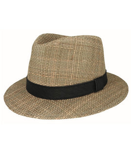 Seagrass Fedora - Fully Lined - Natural