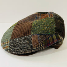 Load image into Gallery viewer, M by Flechet - Patchwork Flat Cap - Wool Blend - Marron Chestnut
