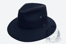 Load image into Gallery viewer, Hills Hats - The Milford - water Resistant - Oilskin Bucket - Black
