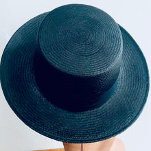 Load image into Gallery viewer, Truffaux - Dahlia - Boater Hat - Spanish | Matador - Panama - Black
