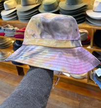 Load image into Gallery viewer, Tie Dye Bucket Hat - cotton Casual - hand dyed - each one is different.
