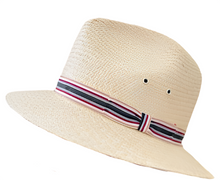 Load image into Gallery viewer, Panama Safari K2C - short brim - Striped band - Size Small
