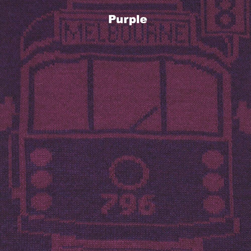 Tram I Am - Merino Wool - Purple